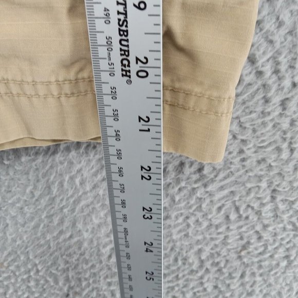 The North Face Shorts Mens Size 34‎ Beige Khaki Cargo Check Outdoor Gorpcore - Picture 4 of 10